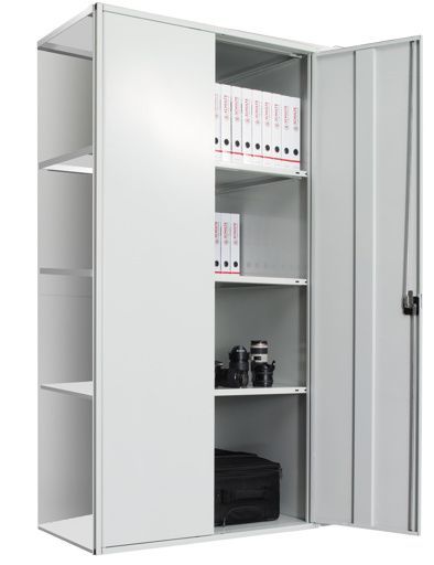 Flügeltürschrank, Anbauregal
