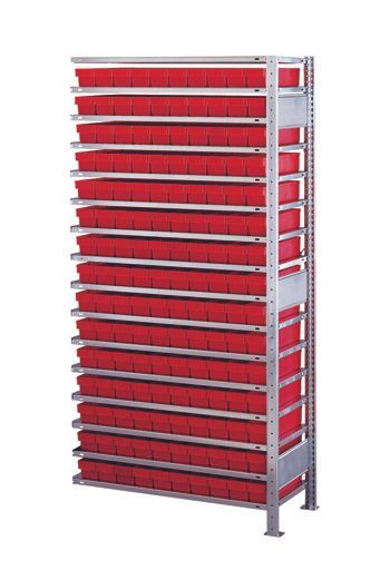 Kleinteileregal-Set 1 Anbauregal, mit 150 Regalkästen