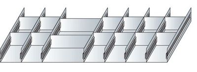 Schlitzwannen-Set 1 für Schubladenblöcke Höhe 100 mm