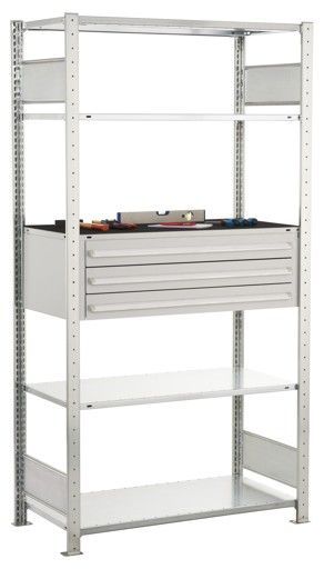 Schubladenregal Grundregal, 3er Schubladenset