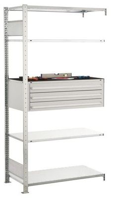 Schubladenregal Anbauregal, 3er Schubladenset