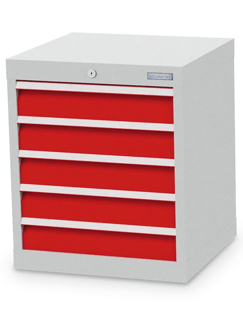 Schubladenschrank, 530 x 500 x 619 mm (BxTxH), R 18-16, Schubladenanzahl: 5