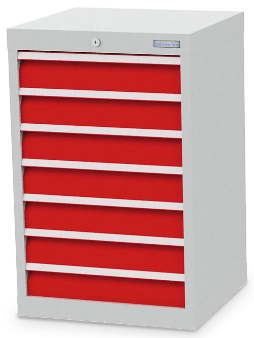 Schubladenschrank, 530 x 500 x 819 mm (BxTxH), R 18-16, Schubladenanzahl: 7