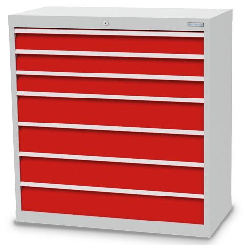 Schubladenschrank, 980 x 500 x 1019 mm (BxTxH), R 36-16, Schubladenanzahl: 7 Schubladenschrank, 980 x 500 x 1019 mm (BxTxH), R 36-16, Schubladenanzahl: 7