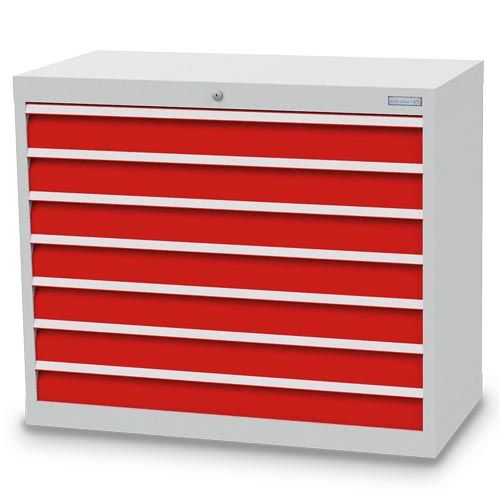 Schubladenschrank, 980 x 500 x 819 mm (BxTxH), R 36-16, Schubladenanzahl: 7 Schubladenschrank, 980 x 500 x 819 mm (BxTxH), R 36-16, Schubladenanzahl: 7