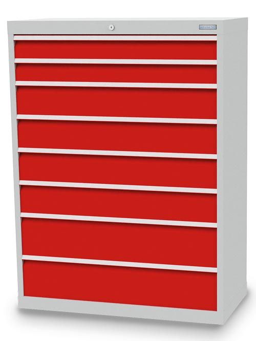 Schubladenschrank, 980 x 500 x 1319 mm (BxTxH), R 36-16, Schubladenanzahl: 8 Schubladenschrank, 980 x 500 x 1319 mm (BxTxH), R 36-16, Schubladenanzahl: 8