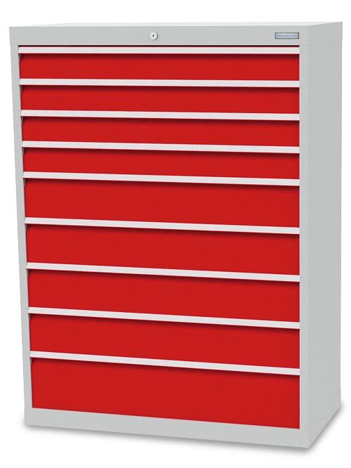 Schubladenschrank, 980 x 500 x 1319 mm (BxTxH), R 36-16, Schubladenanzahl: 9 Schubladenschrank, 980 x 500 x 1319 mm (BxTxH), R 36-16, Schubladenanzahl: 9