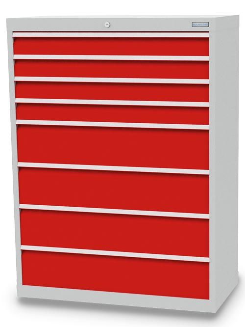 Schubladenschrank, 980 x 500 x 1319 mm (BxTxH), R 36-16, Schubladenanzahl: 8 Schubladenschrank, 980 x 500 x 1319 mm (BxTxH), R 36-16, Schubladenanzahl: 8