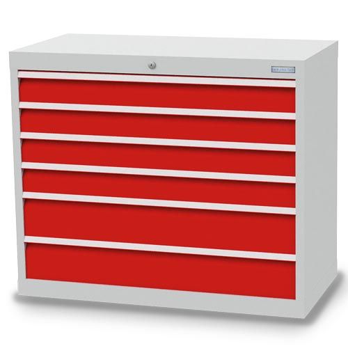 Schubladenschrank, 980 x 500 x 819 mm (BxTxH), R 36-16, Schubladenanzahl: 6 Schubladenschrank, 980 x 500 x 819 mm (BxTxH), R 36-16, Schubladenanzahl: 6