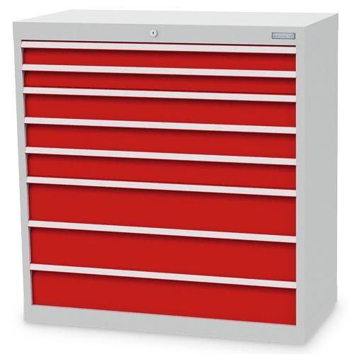 Schubladenschrank, 980 x 500 x 1019 mm (BxTxH), R 36-16, Schubladenanzahl: 8 Schubladenschrank, 980 x 500 x 1019 mm (BxTxH), R 36-16, Schubladenanzahl: 8