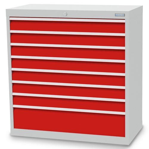 Schubladenschrank, 980 x 500 x 1019 mm (BxTxH), R 36-16, Schubladenanzahl: 8 Schubladenschrank, 980 x 500 x 1019 mm (BxTxH), R 36-16, Schubladenanzahl: 8