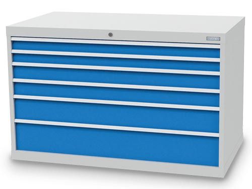 Schubladenschrank, 1305 x 736 x 819 mm (BxTxH), R 48-24, Schubladenanzahl: 6