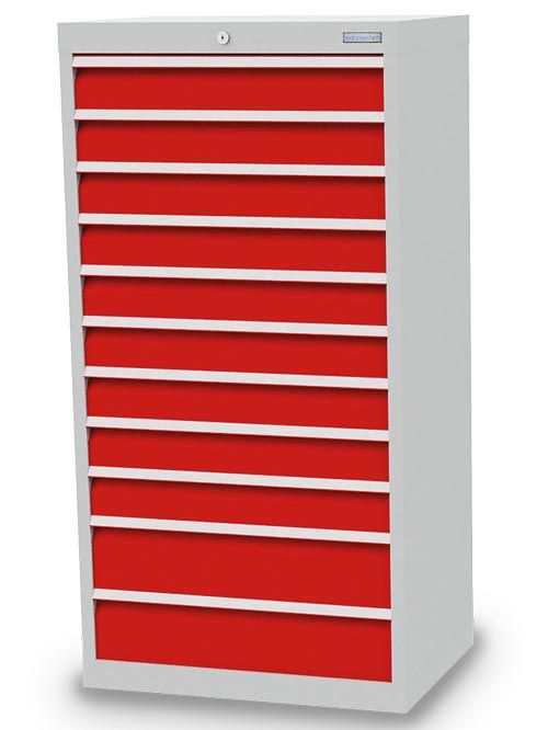 Schubladenschrank, 680 x 500 x 1319 mm (BxTxH), R 24-16, Schubladenanzahl: 11