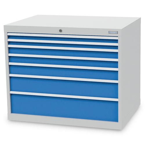 Schubladenschrank, 1005 x 736 x 819 mm (BxTxH), R 36-24, Schubladenanzahl: 7 Schubladenschrank, 1005 x 736 x 819 mm (BxTxH), R 36-24, Schubladenanzahl: 7