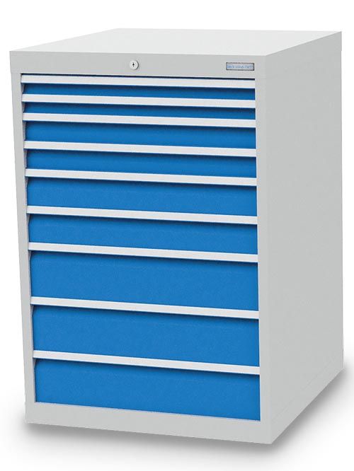 Schubladenschrank, 705 x 736 x 1019 mm (BxTxH), R 24-24, Schubladenanzahl: 9