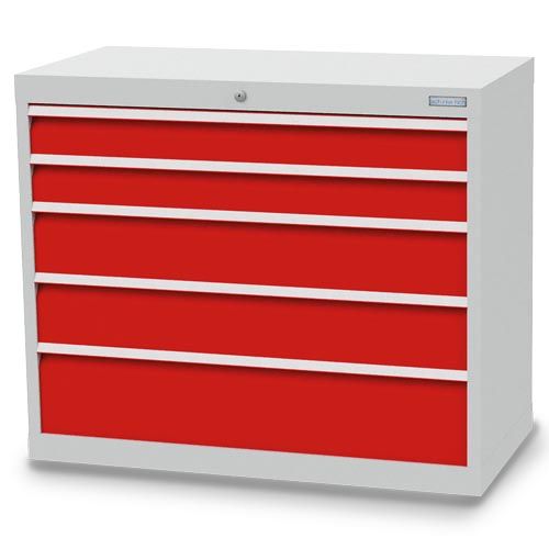 Schubladenschrank, 980 x 500 x 819 mm (BxTxH), R 36-16, Schubladenanzahl: 5 Schubladenschrank, 980 x 500 x 819 mm (BxTxH), R 36-16, Schubladenanzahl: 5