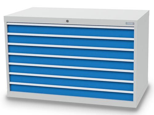 Schubladenschrank, 1305 x 736 x 819 mm (BxTxH), R 48-24, Schubladenanzahl: 7