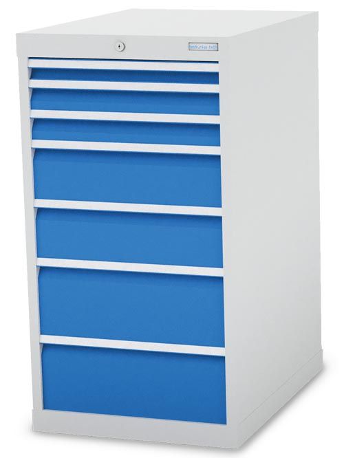Schubladenschrank, 555 x 736 x 1019 mm (BxTxH), R 18-24, Schubladenanzahl: 7