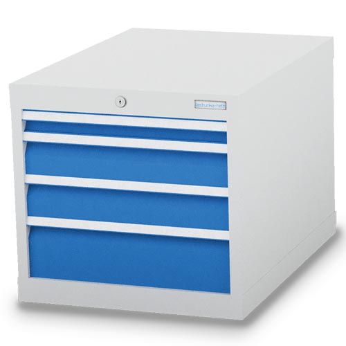 Schubladenschrank, 555 x 736 x 519 mm (BxTxH), R 18-24, Schubladenanzahl: 4