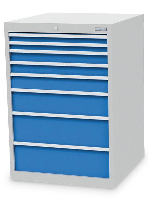 Schubladenschrank, 705 x 736 x 1019 mm (BxTxH), R 24-24, Schubladenanzahl: 8