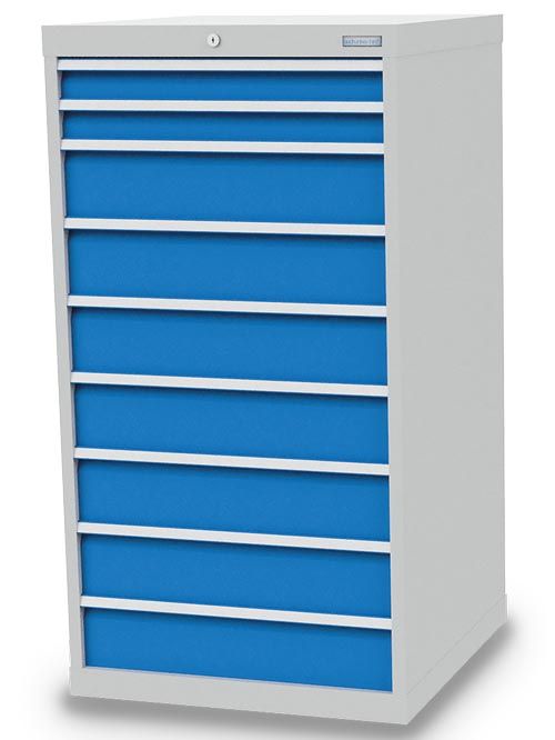Schubladenschrank, 705 x 736 x 1319 mm (BxTxH), R 24-24, Schubladenanzahl: 9