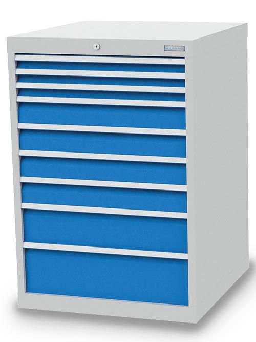 Schubladenschrank, 705 x 736 x 1019 mm (BxTxH), R 24-24, Schubladenanzahl: 9