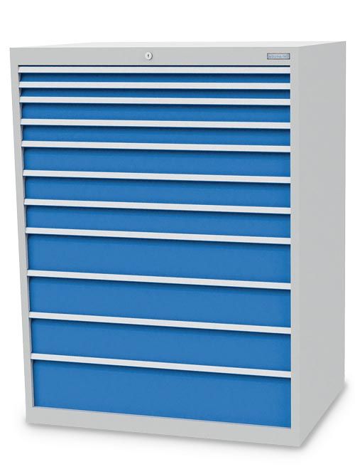 Schubladenschrank, 1005 x 736 x 1319 mm (BxTxH), R 36-24, Schubladenanzahl: 11 Schubladenschrank, 1005 x 736 x 1319 mm (BxTxH), R 36-24, Schubladenanzahl: 11