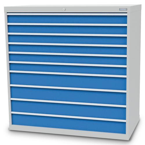 Schubladenschrank, 1305 x 736 x 1319 mm (BxTxH), R 48-24, Schubladenanzahl: 10