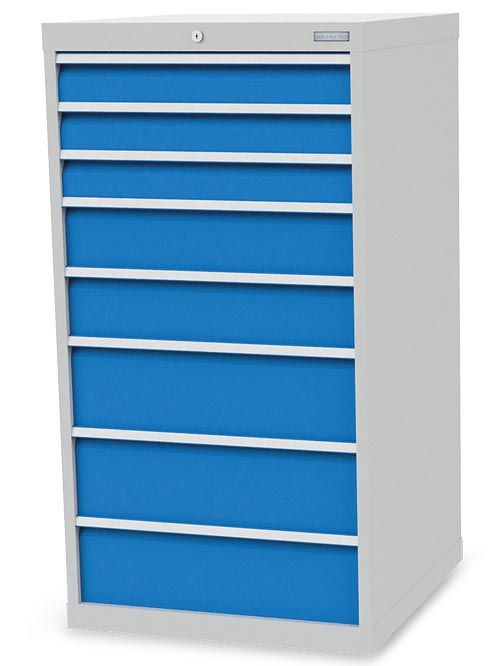 Schubladenschrank, 705 x 736 x 1319 mm (BxTxH), R 24-24, Schubladenanzahl: 8