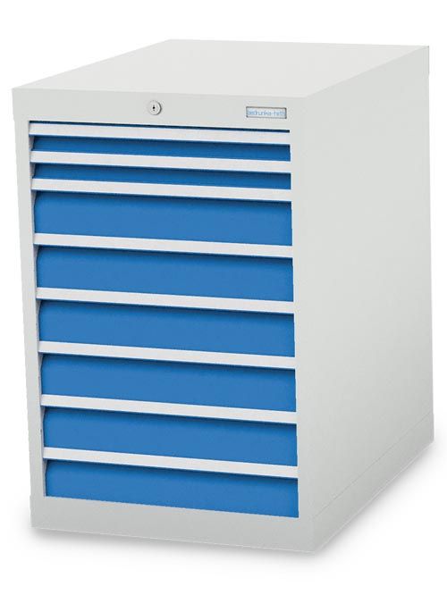 Schubladenschrank, 555 x 736 x 819 mm (BxTxH), R 18-24, Schubladenanzahl: 8