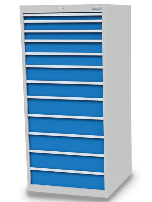 Schubladenschrank, 705 x 736 x 1519 mm (BxTxH), R 24-24, Schubladenanzahl: 12