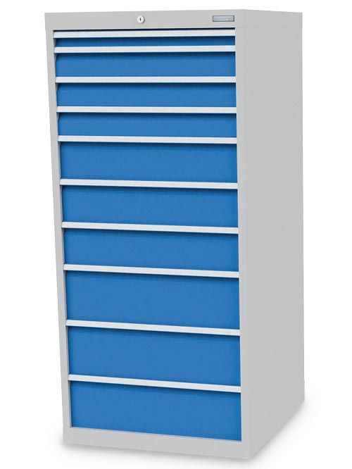 Schubladenschrank, 705 x 736 x 1519 mm (BxTxH), R 24-24, Schubladenanzahl: 10