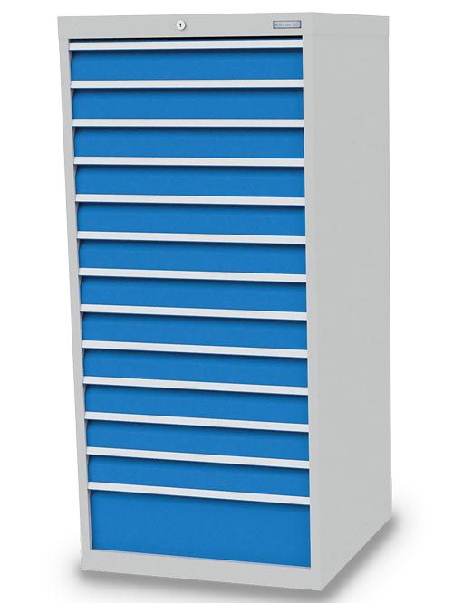 Schubladenschrank, 705 x 736 x 1519 mm (BxTxH), R 24-24, Schubladenanzahl: 13