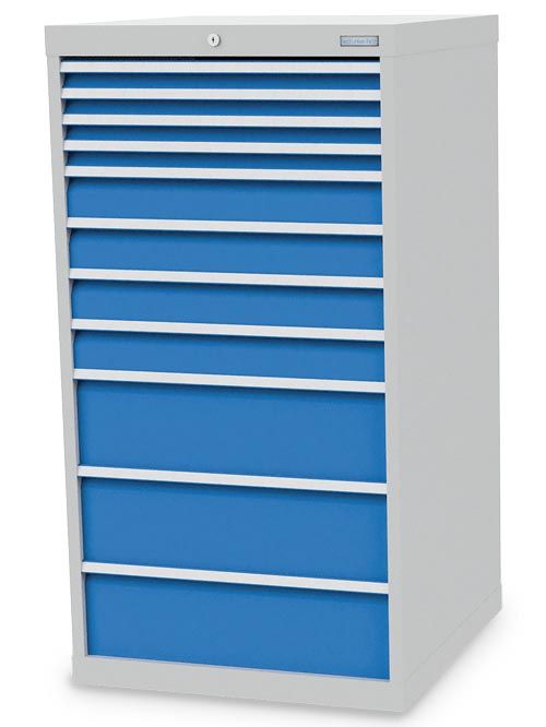 Schubladenschrank, 705 x 736 x 1319 mm (BxTxH), R 24-24, Schubladenanzahl: 11