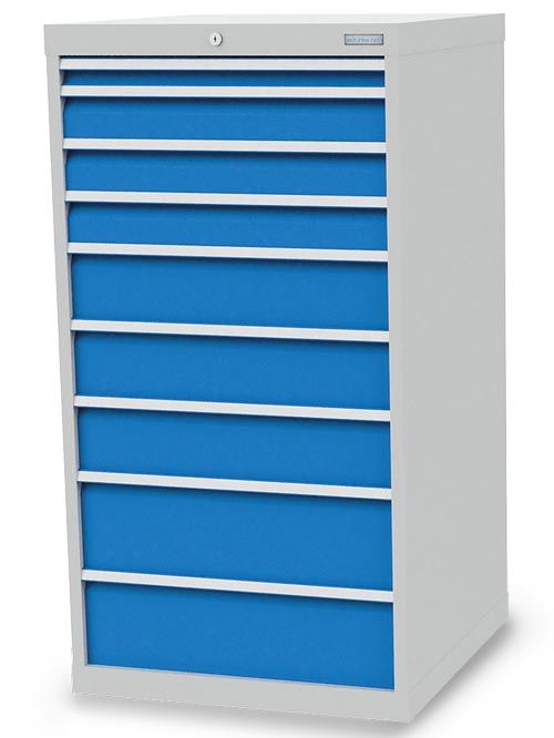 Schubladenschrank, 705 x 736 x 1319 mm (BxTxH), R 24-24, Schubladenanzahl: 9