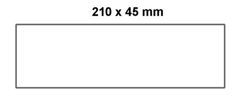 Papier-Etiketten für Euro-Stapelkästen Breite 210 mm