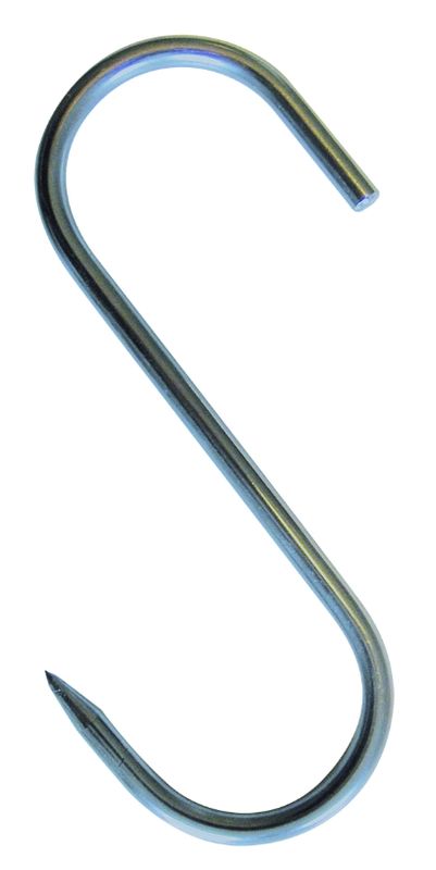 S-Haken für Lebensmittelregal, H = 122 mm, Edelstahl