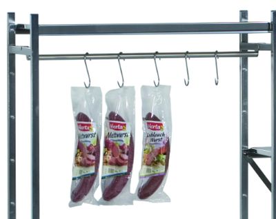 Gehängeschiene für Lebensmittelregal