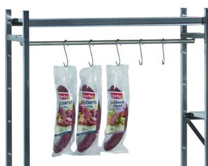 Gehängeschiene für Lebensmittelregal