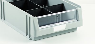 Frontklappe für Sichtlagerkasten aus Polypropylen