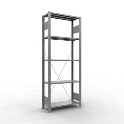 Fachbodenregal Grundregal, Fachbodenlast 150 kg, einseitig nutzbar