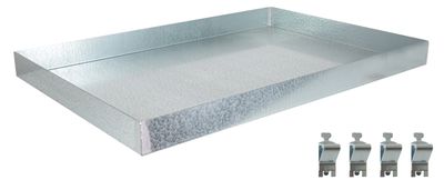 Zusatz-Wannenboden, 1000 x 500, verzinkt (Volumen: 18 Liter)