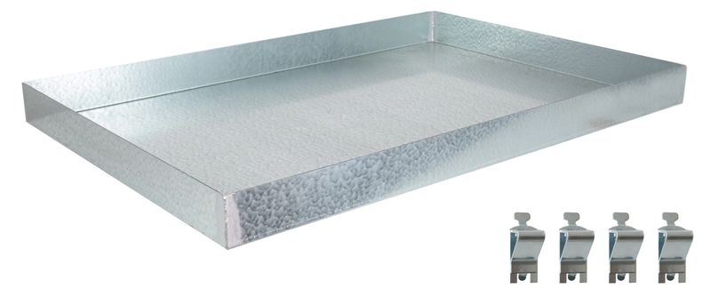 Zusatz-Wannenboden, 1000 x 500, verzinkt (Volumen: 18 Liter)