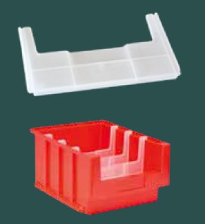 Trennwände offen oder geschlossen für Sichtlagerkästen XL