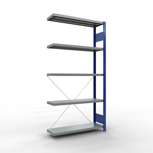 Fachbodenregal  Anbauregal, Fachbodenlast 330 kg, einseitig nutzbar