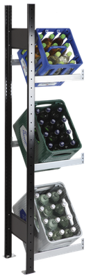 Getränkekistenregal Anbauregal