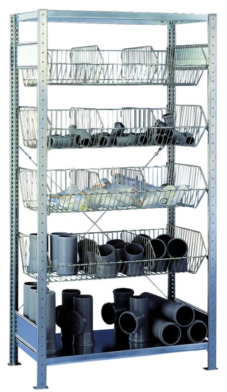 Drahtgitterkorbregal Grundregal