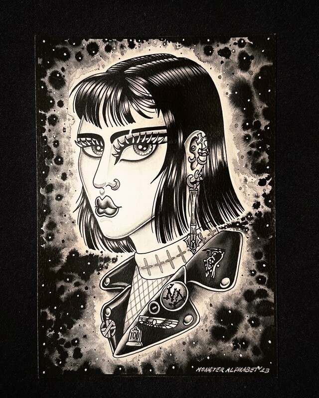 She's a Rocker • High quality print • A4