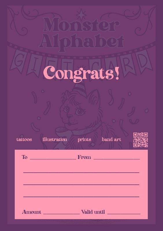 Tattoo Gift Card