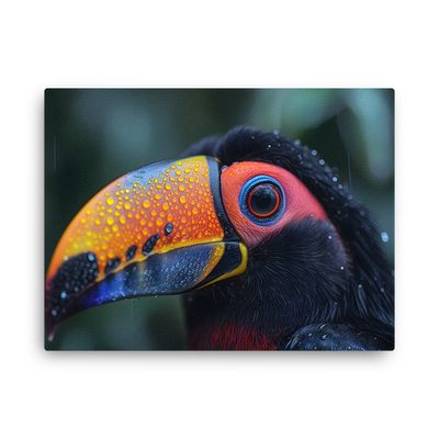 Elegant Colorful Toucan - Thin canvas
